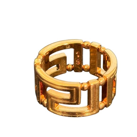 Versace Gold Men's Ring - Picture 2 of 11